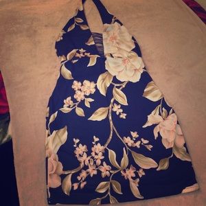 Fashion Nova neck halter midi dress